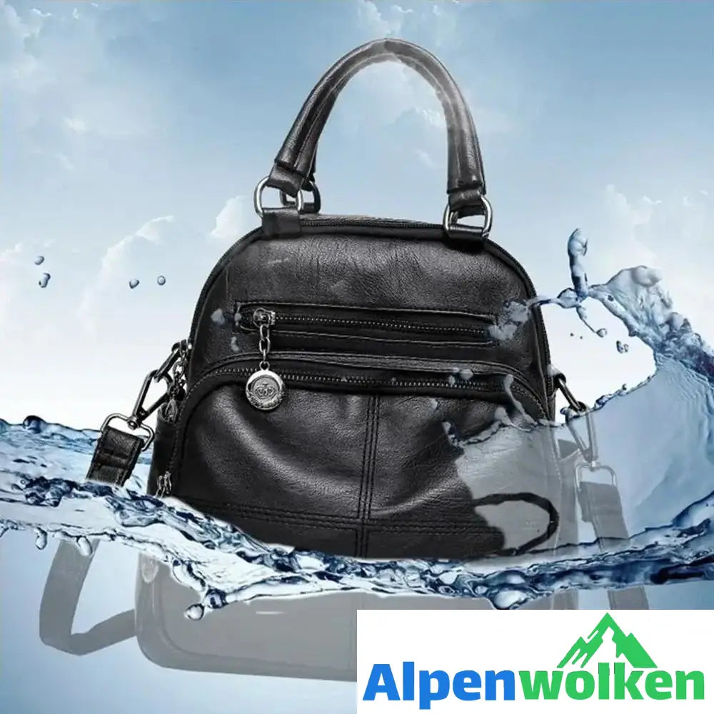 Alpenwolken - Multifunktionslederrucksack für Damen