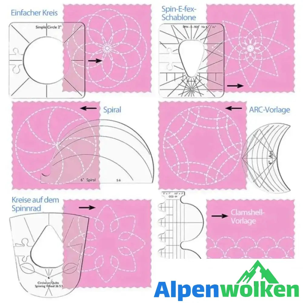 Alpenwolken - Nähvorlagenset für Zuhause