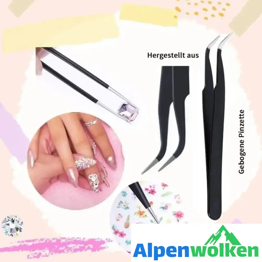 Alpenwolken - Nagel Strass Kit Set