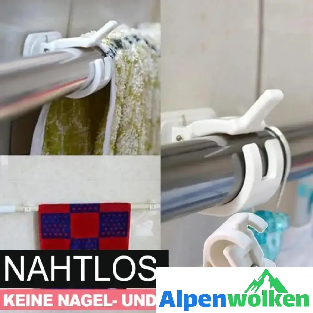 Alpenwolken - Nagelfreie verstellbare Stangenhalter