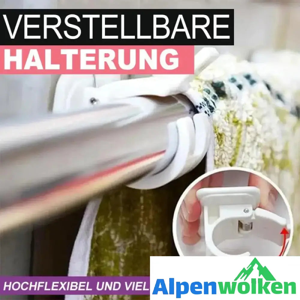 Alpenwolken - Nagelfreie verstellbare Stangenhalter