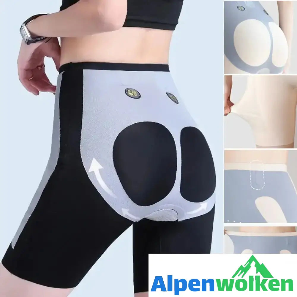 Alpenwolken - Nahtlose 5D Magnetschwebebahn Hüftlift Sport Shorts