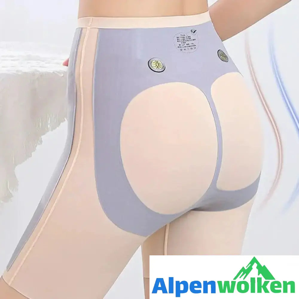 Alpenwolken - Nahtlose 5D Magnetschwebebahn Hüftlift Sport Shorts