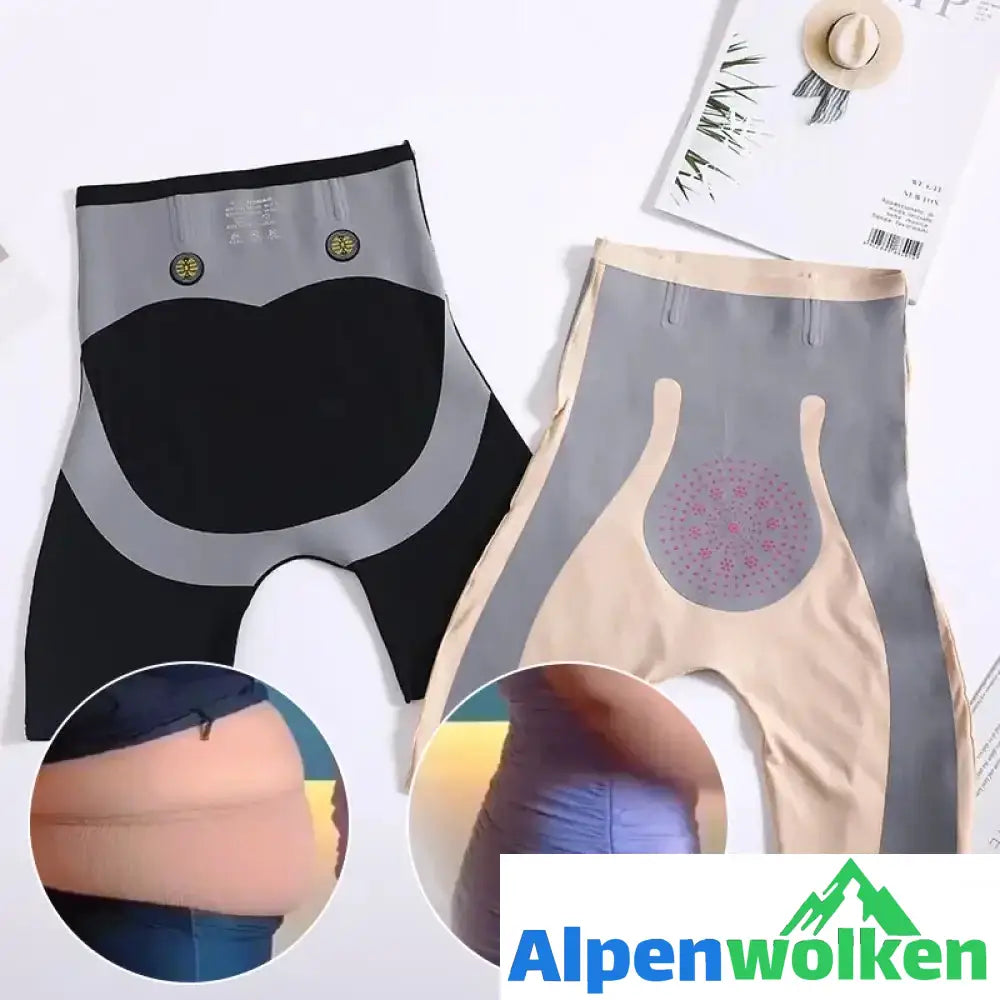 Alpenwolken - Nahtlose 5D Magnetschwebebahn Hüftlift Sport Shorts