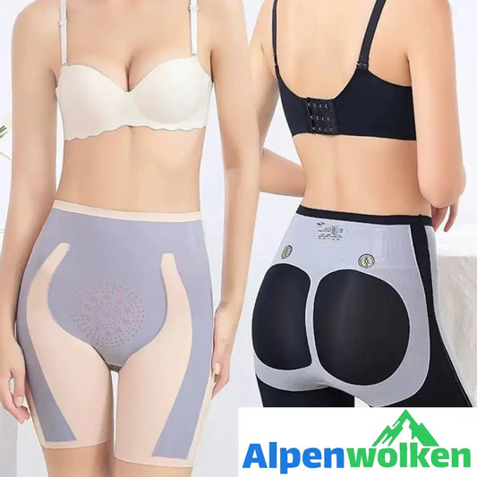 Alpenwolken - Nahtlose 5D Magnetschwebebahn Hüftlift Sport Shorts