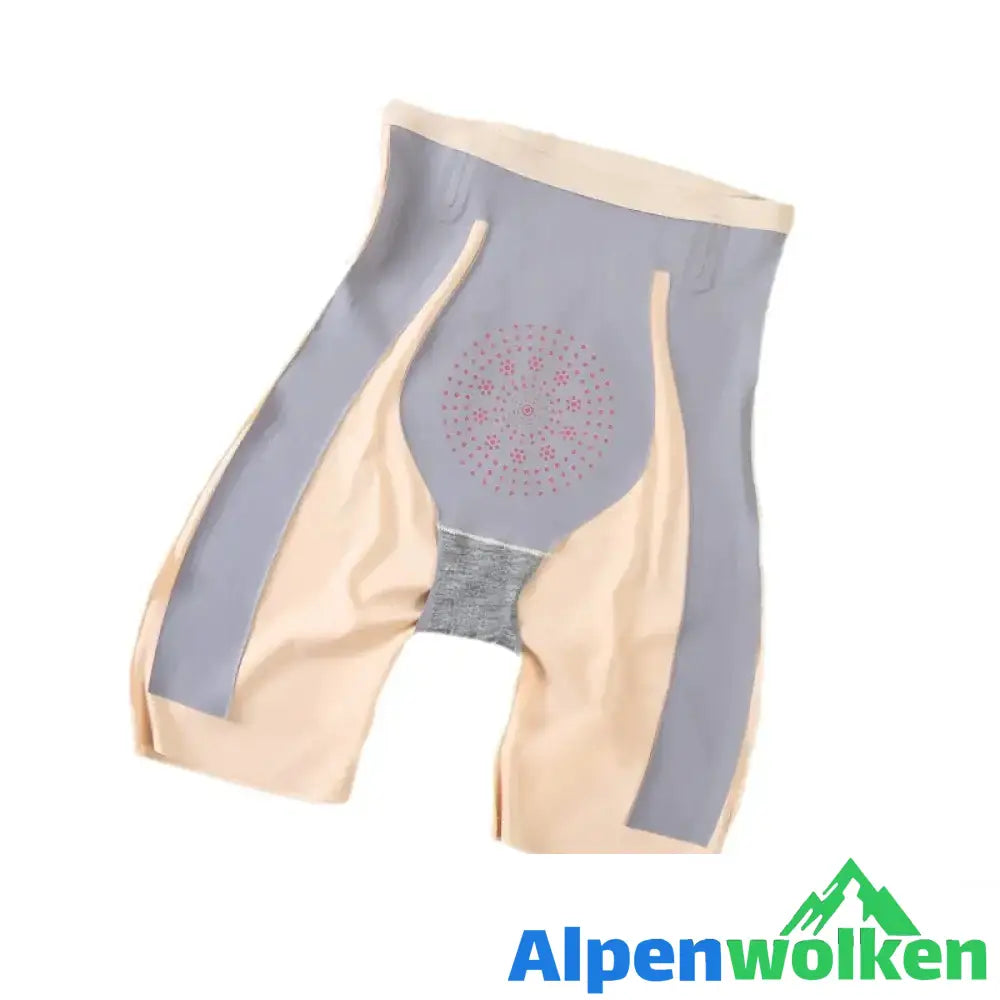 Alpenwolken - Nahtlose 5D Magnetschwebebahn Hüftlift Sport Shorts Hautfatbe