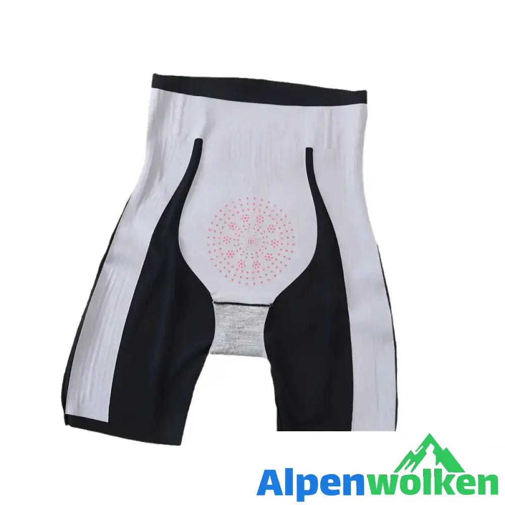 Alpenwolken - Nahtlose 5D Magnetschwebebahn Hüftlift Sport Shorts Schwarz