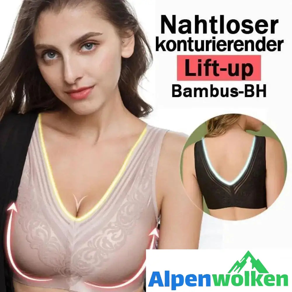 Alpenwolken - Nahtloser, konturierender Lift-up Bambus-BH