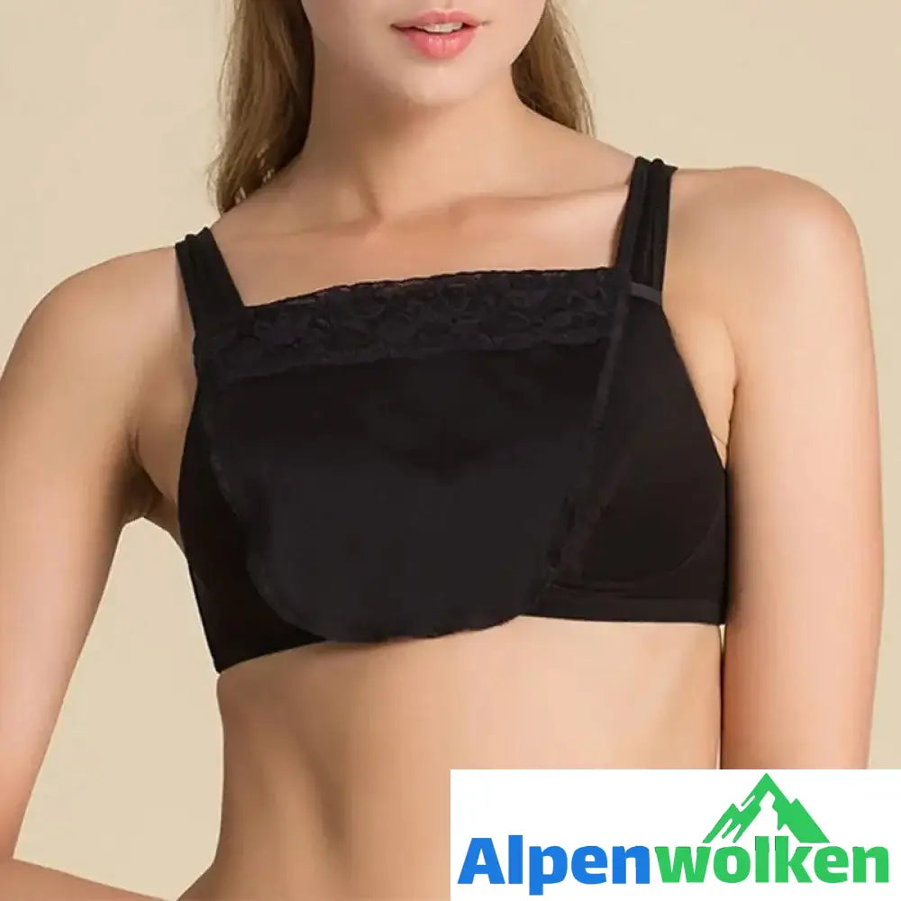 Alpenwolken - Nahtloses Bandeau Blocktuch mit Spaltsicherer Snap-On