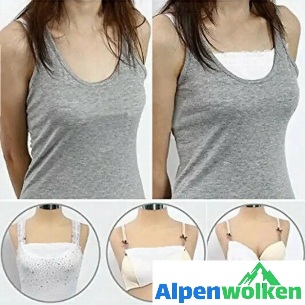 Alpenwolken - Nahtloses Bandeau Blocktuch mit Spaltsicherer Snap-On