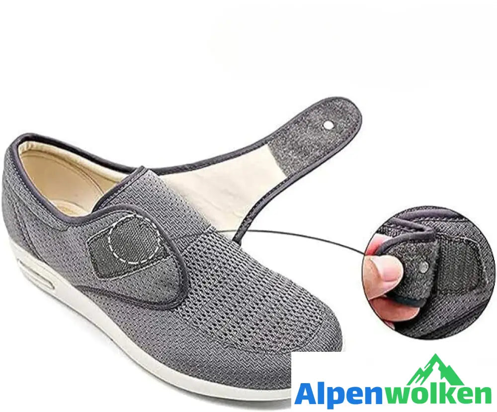 Alpenwolken - Nanccy Plus Größe Weit Diabetiker für geschwollene Füße Breite Schuhe