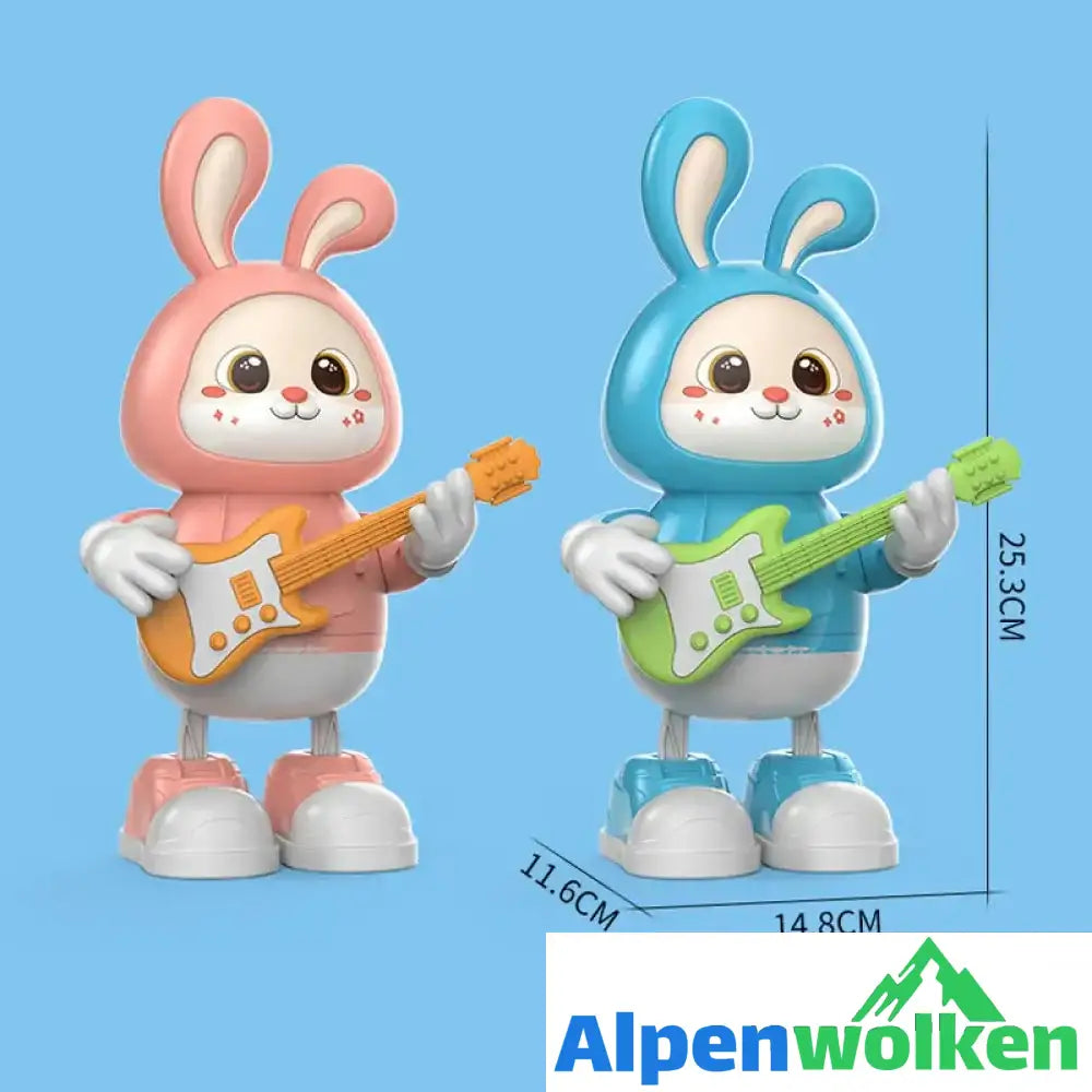 Alpenwolken - Nettes Hasen-Gitarrist-Spielzeug🐰🐰 | abschiedsgeschenk Kindertagesstätte