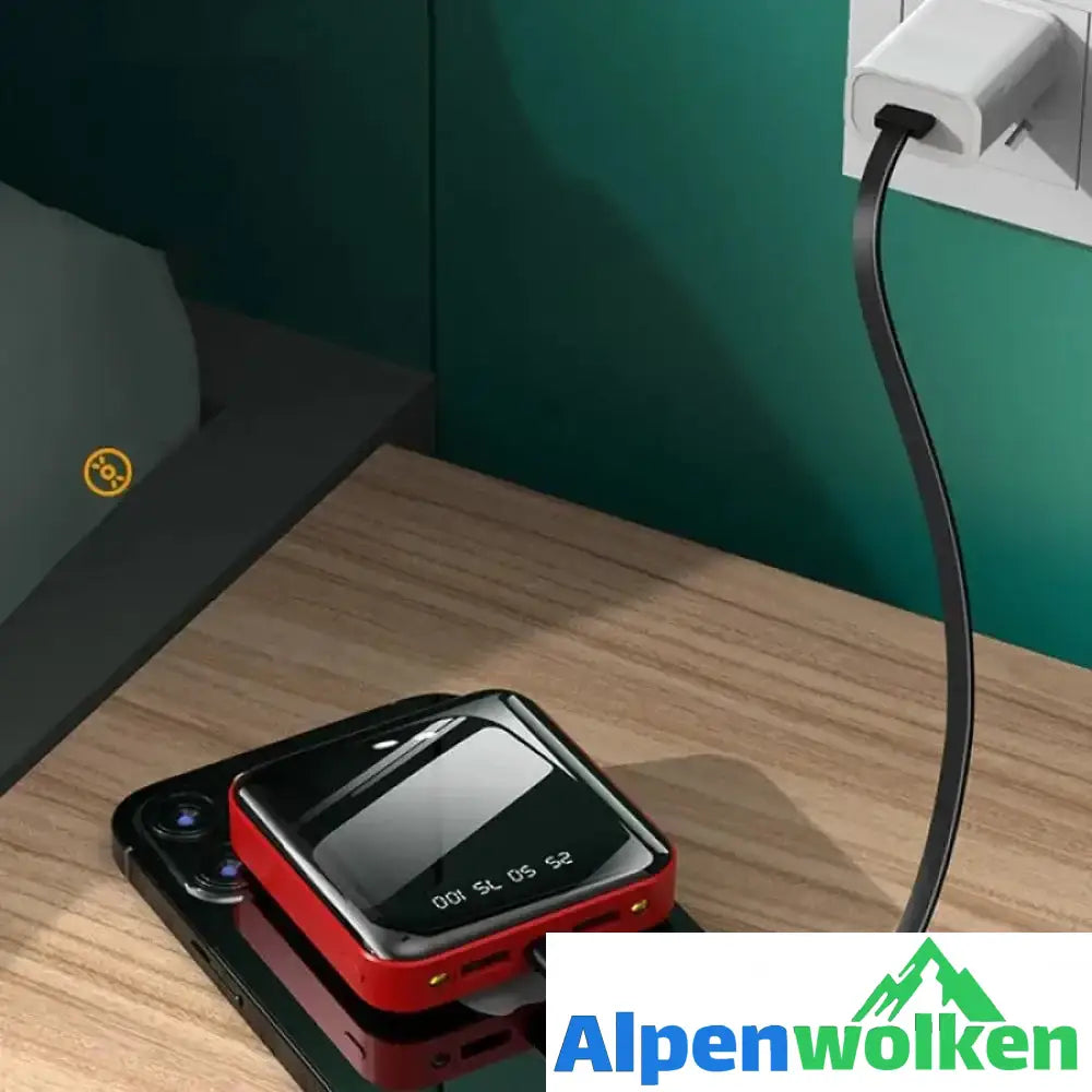 Alpenwolken - Neue abnehmbare Mini Powerbank mit externen Kabeln