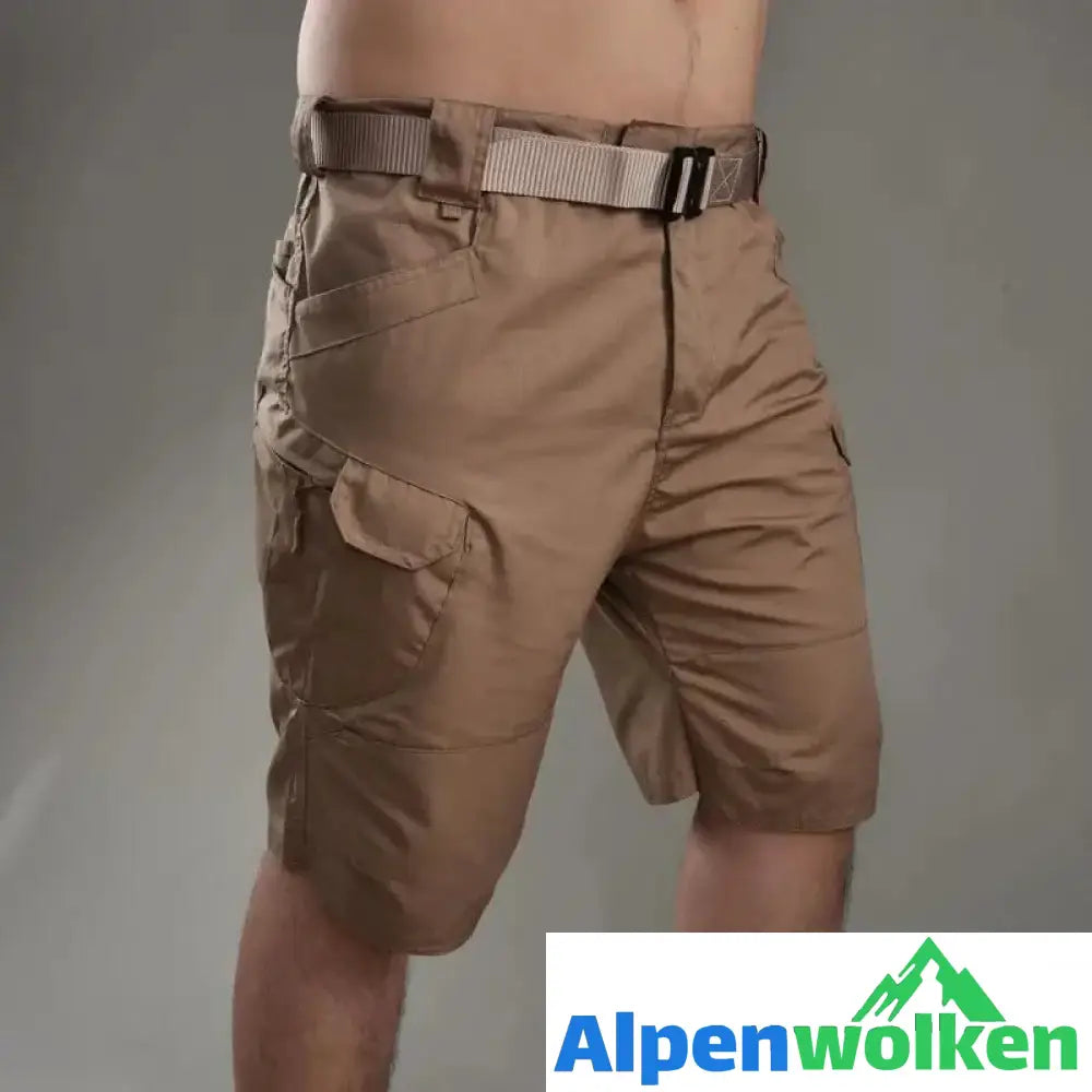 Alpenwolken - Neue Cargo-Shorts Braun