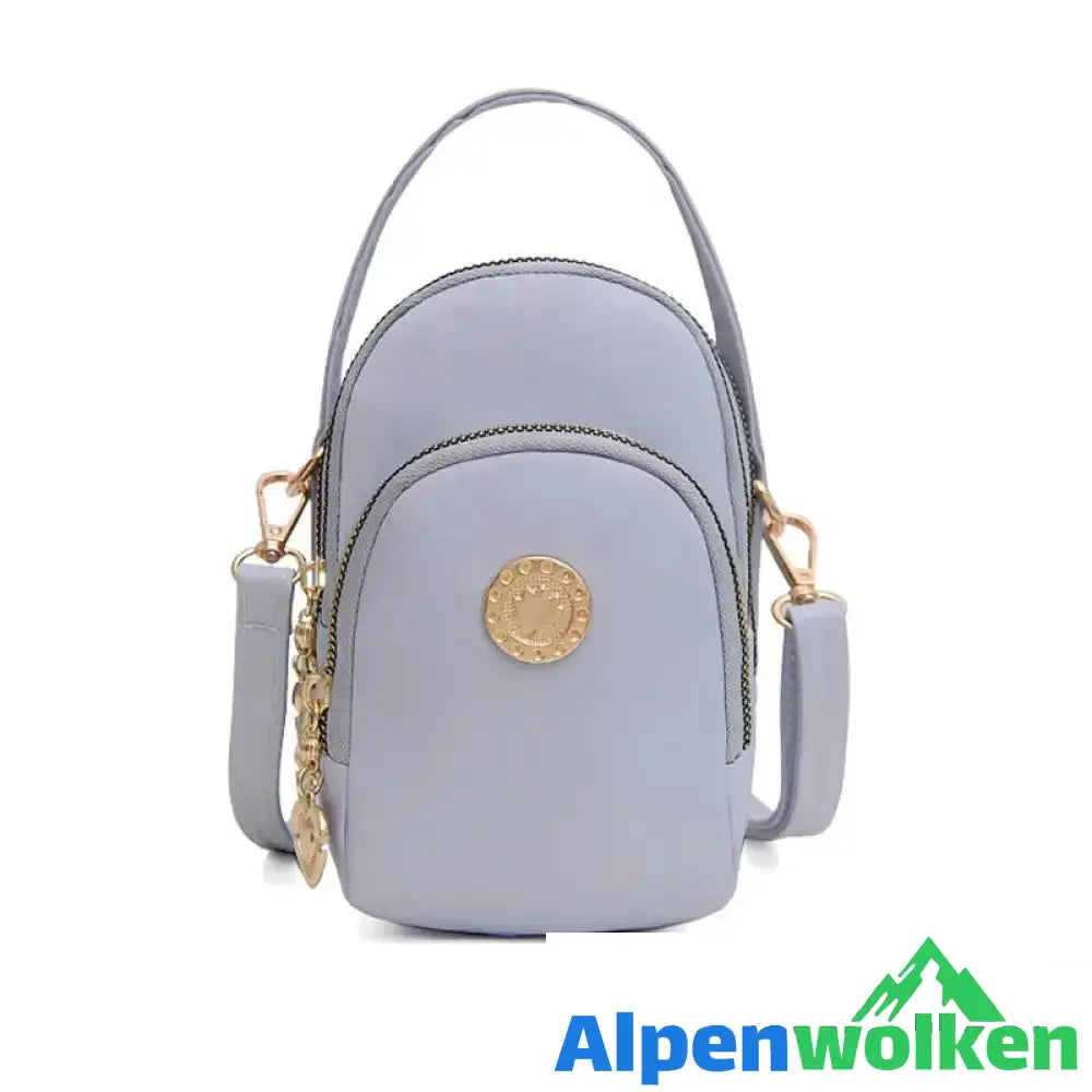 Alpenwolken - Neue Damen vielseitige Handytasche Hellblau