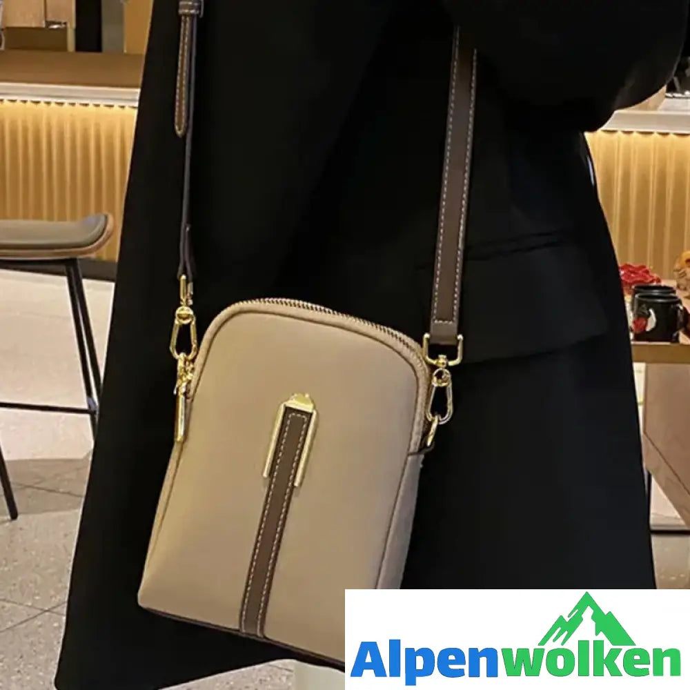 Alpenwolken - Neue Handytasche aus Leder mit Litschimuster