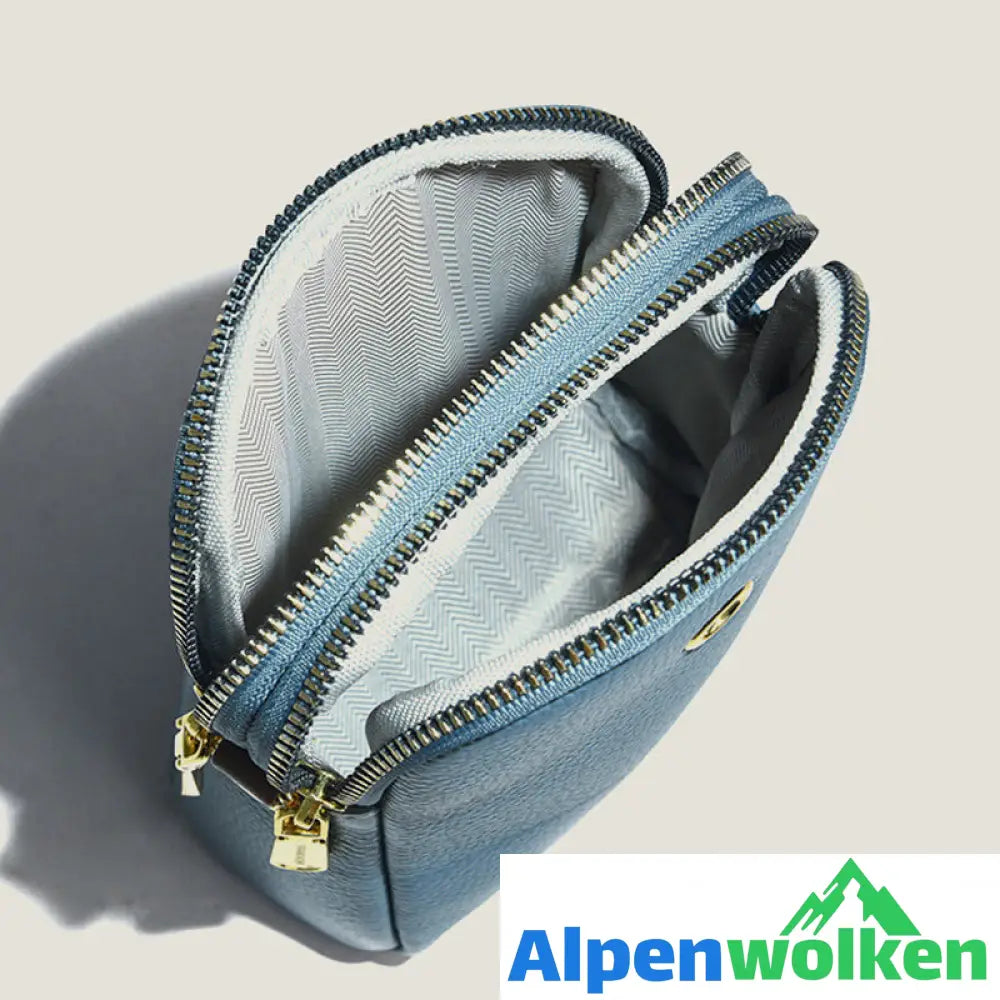 Alpenwolken - Neue Handytasche aus Leder mit Litschimuster