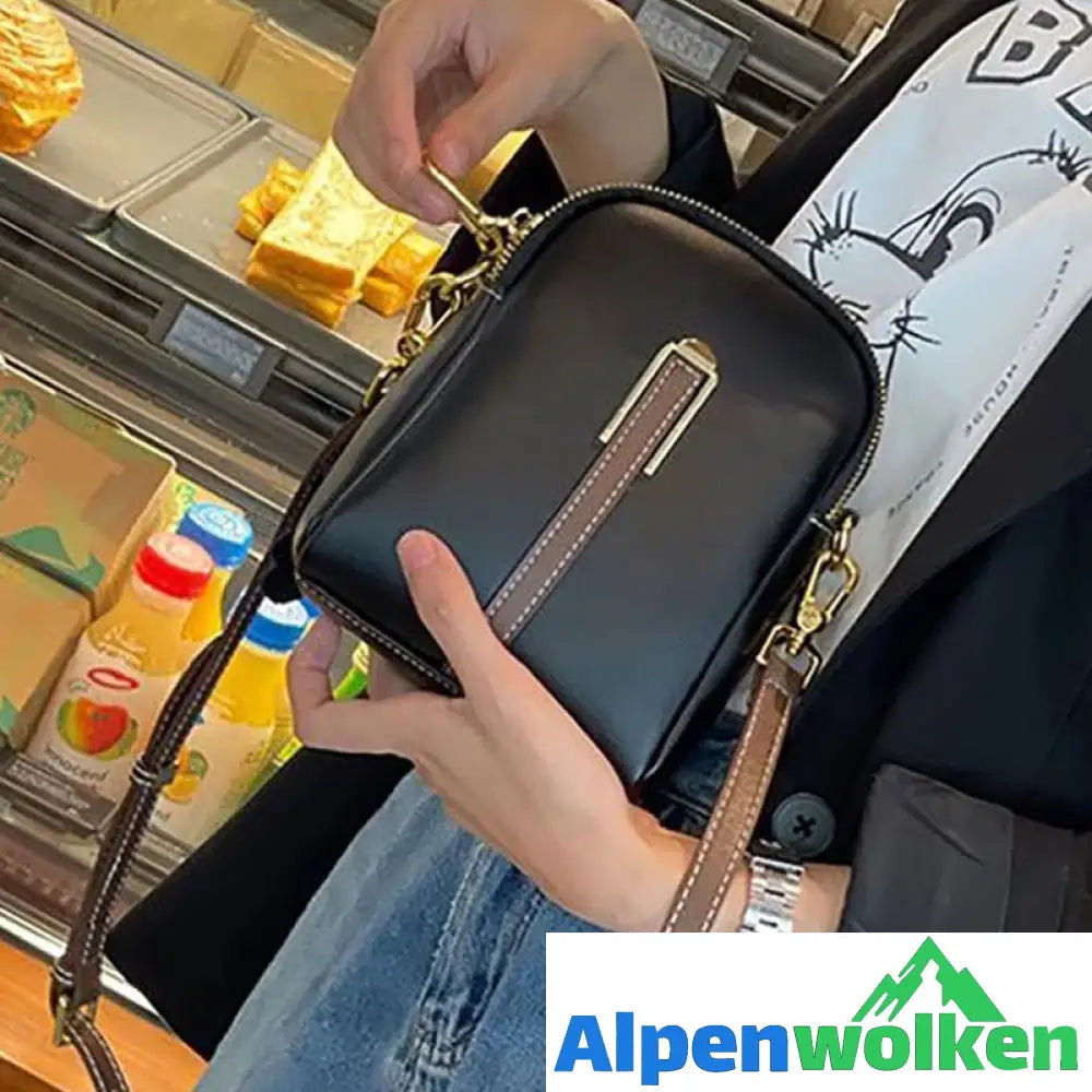 Alpenwolken - Neue Handytasche aus Leder mit Litschimuster