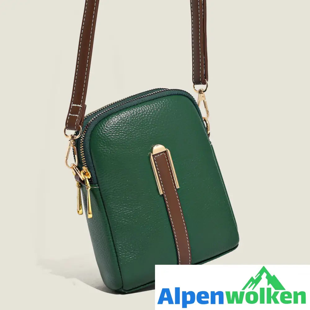 Alpenwolken - Neue Handytasche aus Leder mit Litschimuster