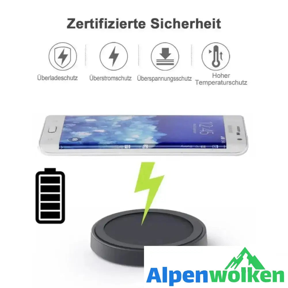 Alpenwolken - Neue heiße Verkäufe Qi Wireless Power Charger Charging Pad für Mobiltelefone und intelligenten Adapteradapter