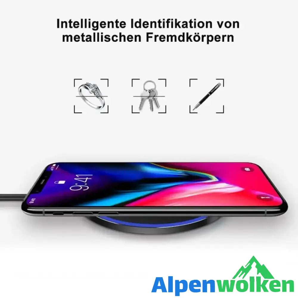 Alpenwolken - Neue heiße Verkäufe Qi Wireless Power Charger Charging Pad für Mobiltelefone und intelligenten Adapteradapter