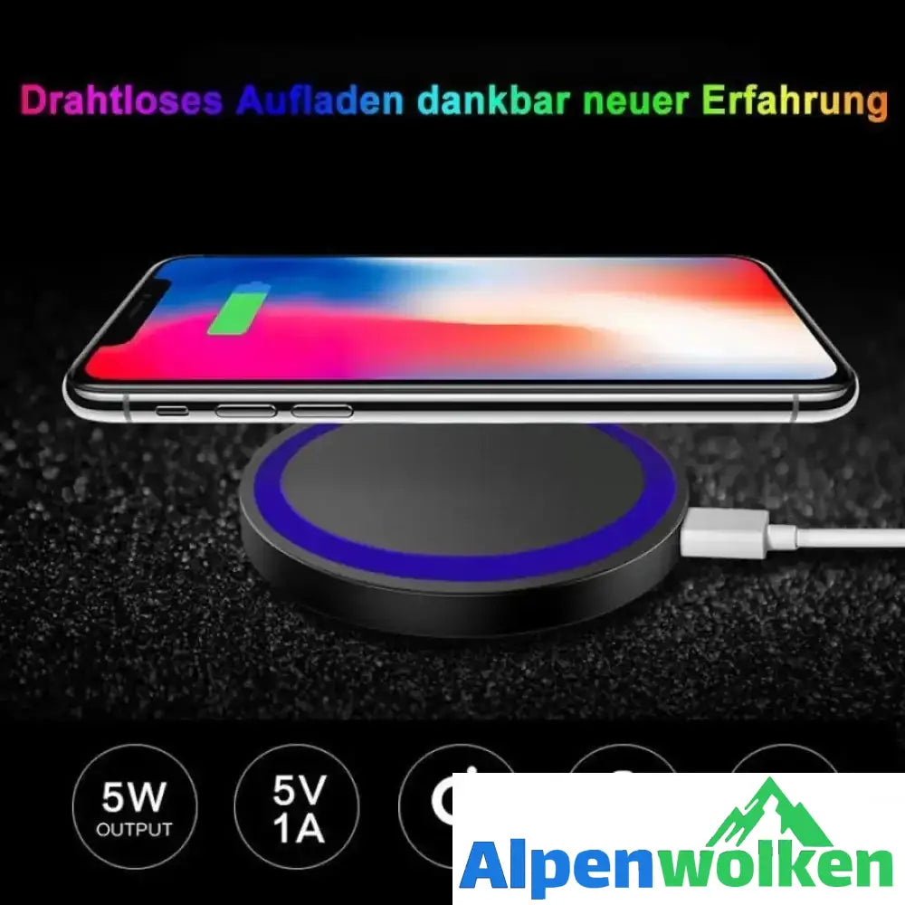 Alpenwolken - Neue heiße Verkäufe Qi Wireless Power Charger Charging Pad für Mobiltelefone und intelligenten Adapteradapter