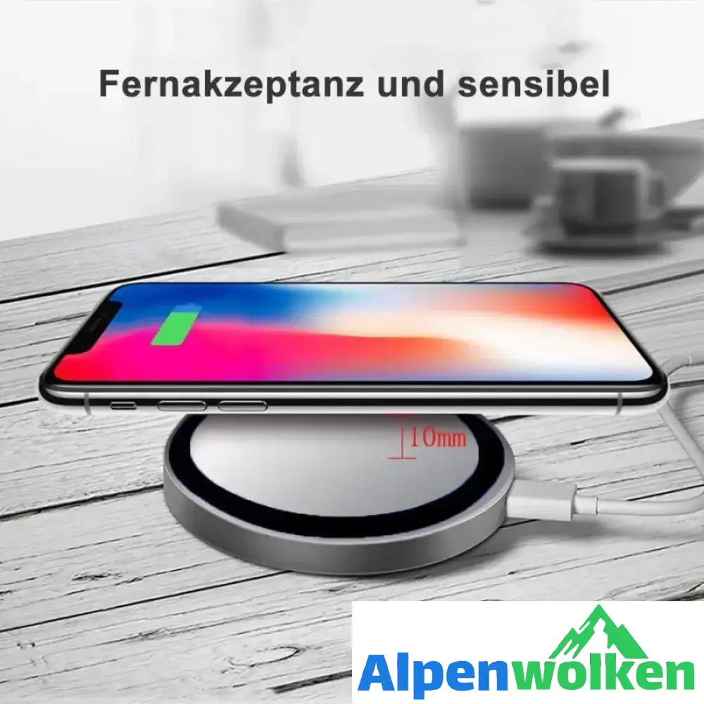 Alpenwolken - Neue heiße Verkäufe Qi Wireless Power Charger Charging Pad für Mobiltelefone und intelligenten Adapteradapter