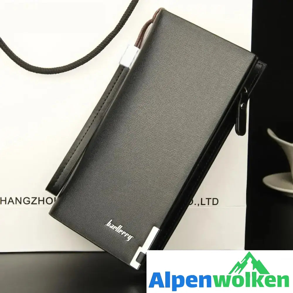 Alpenwolken - Neue Lässige Herrenbrieftasche Schwarz