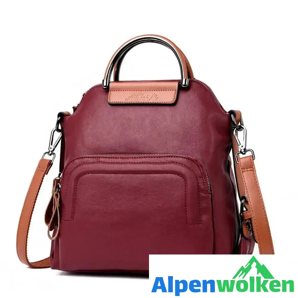 Alpenwolken - Neue modische Tasche für Frauen Weinrot