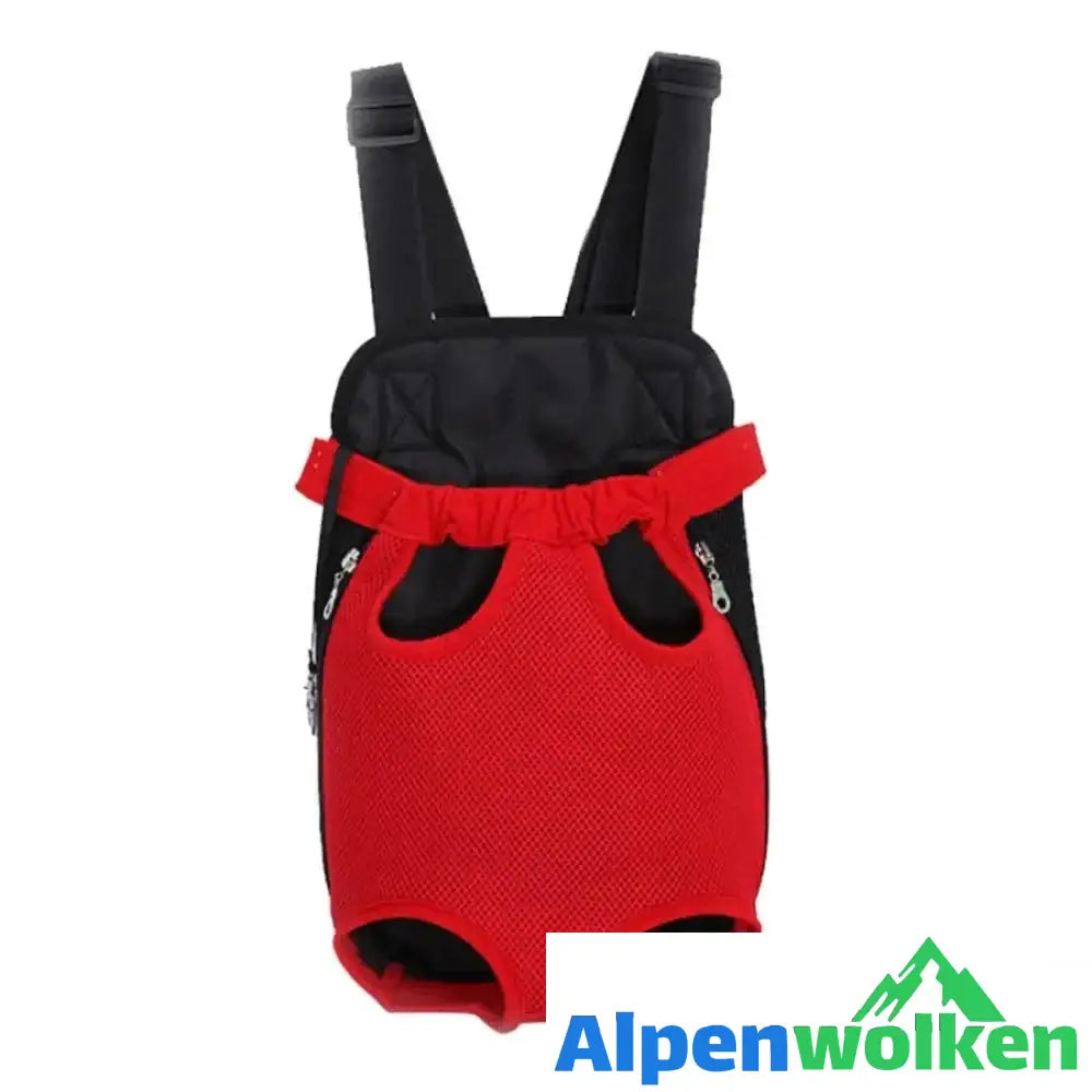 Alpenwolken - Neue praktische Haustiertasche Rot