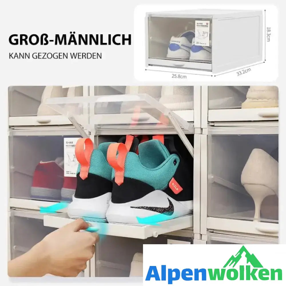 Alpenwolken - Neuer Schuhkarton mit Schubladen