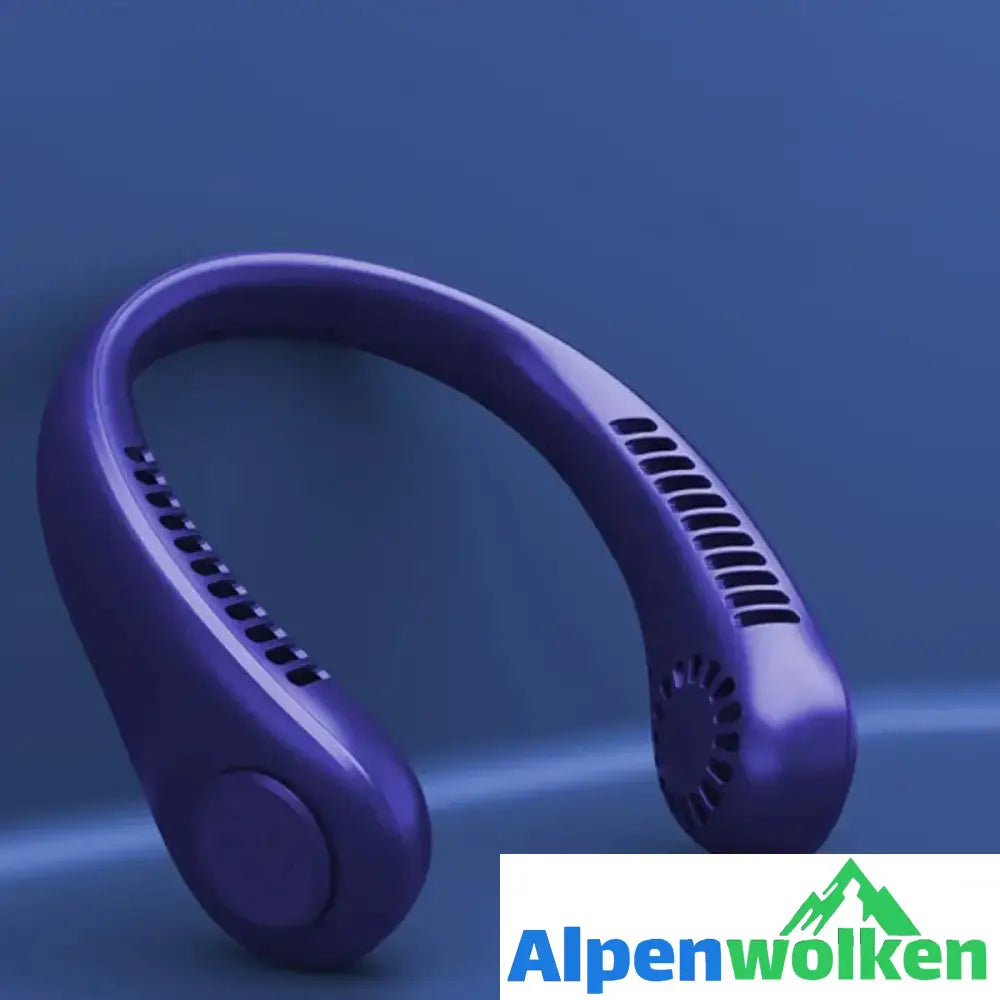 Alpenwolken - Neuer tragbarer Halsventilator Lila