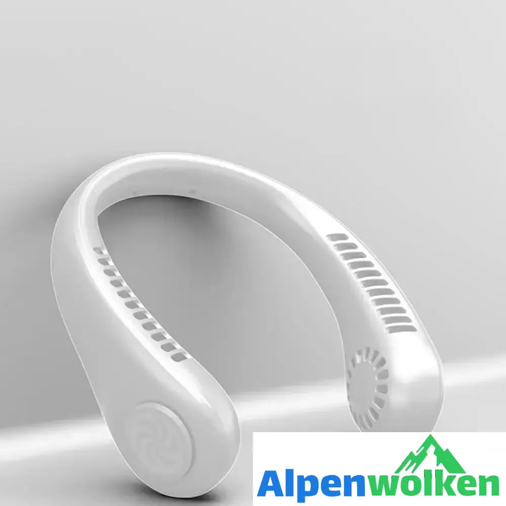 Alpenwolken - Neuer tragbarer Halsventilator Weiss