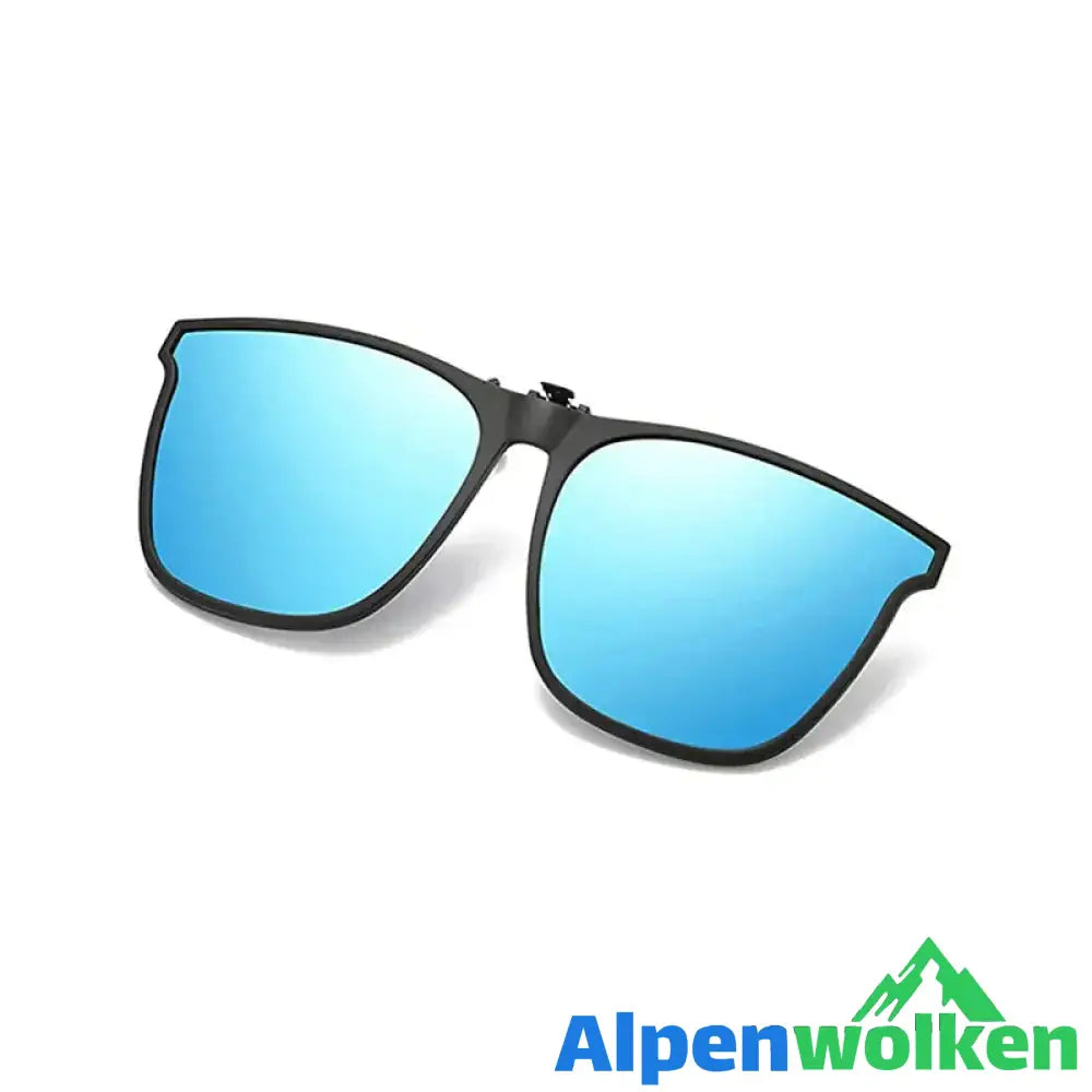 Alpenwolken - Neuer Typ Sonnenbrillen-Brillenclip blau(1 STÜCK)