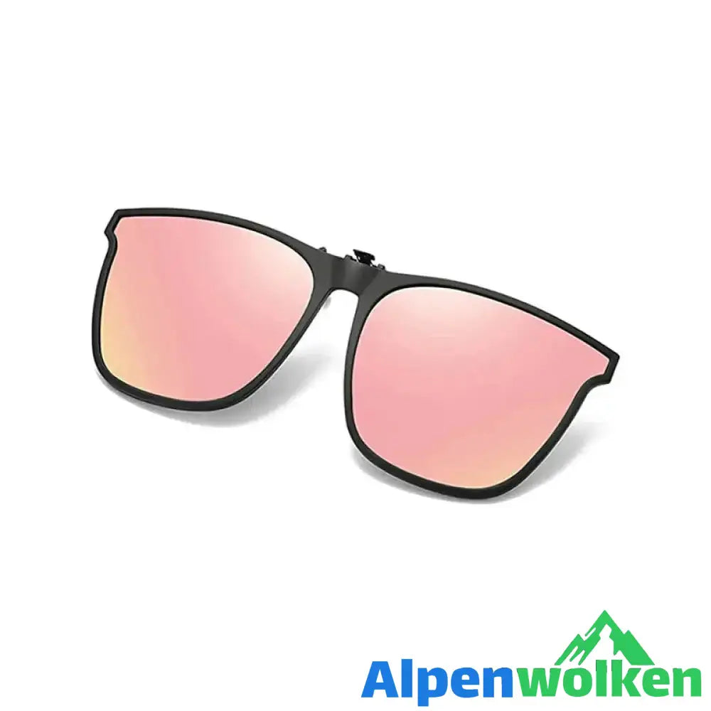 Alpenwolken - Neuer Typ Sonnenbrillen-Brillenclip rosa(1 STÜCK)