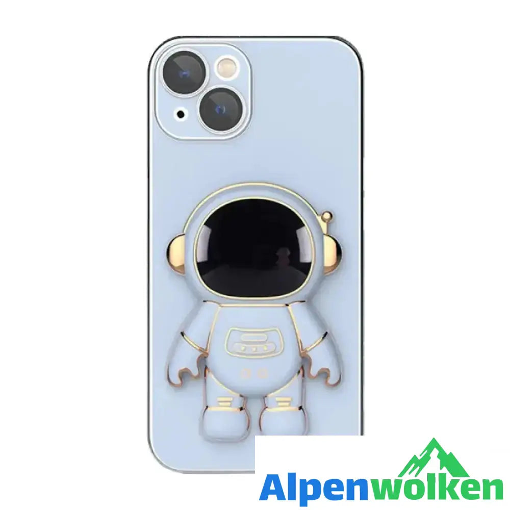 Alpenwolken - Niedliche Astronauten-Handyhülle für iPhone blau