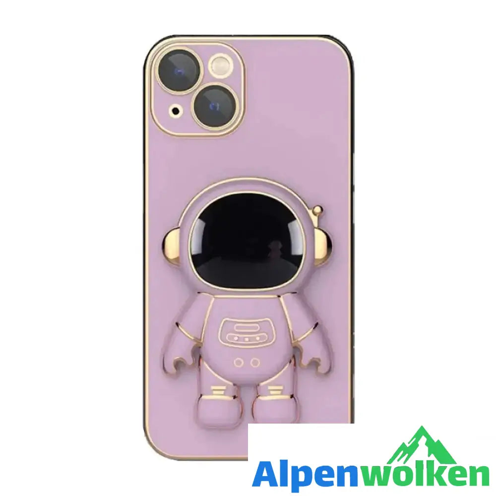 Alpenwolken - Niedliche Astronauten-Handyhülle für iPhone lila