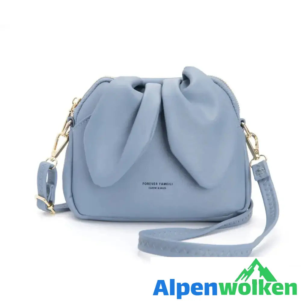 Alpenwolken - Niedliche Hasenohren Frauen Kuriertasche Blau