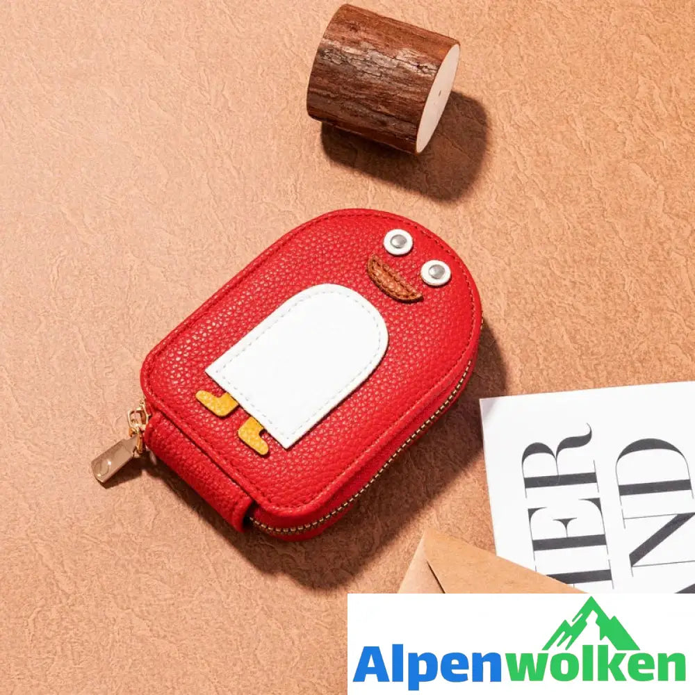 Alpenwolken - Niedliche Pinguine PU Kreditkarte Münze Brieftasche