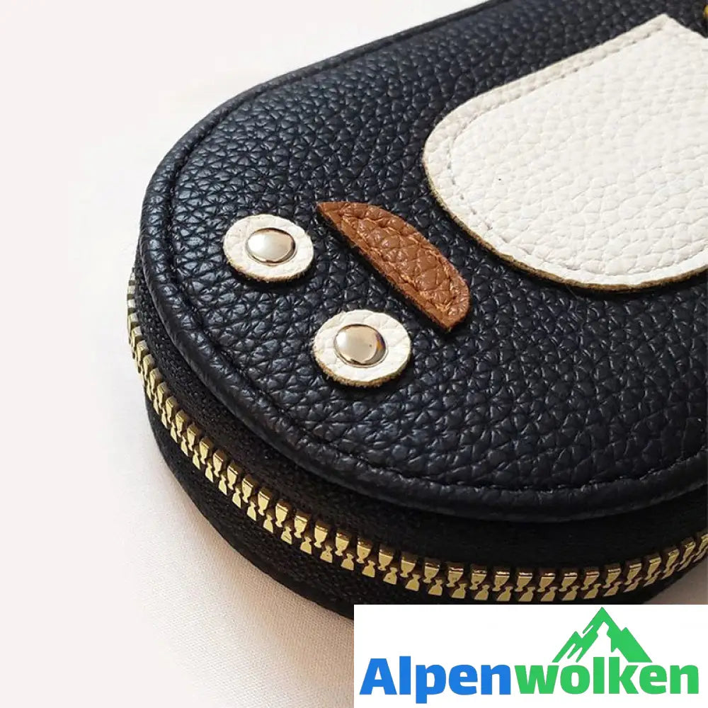 Alpenwolken - Niedliche Pinguine PU Kreditkarte Münze Brieftasche