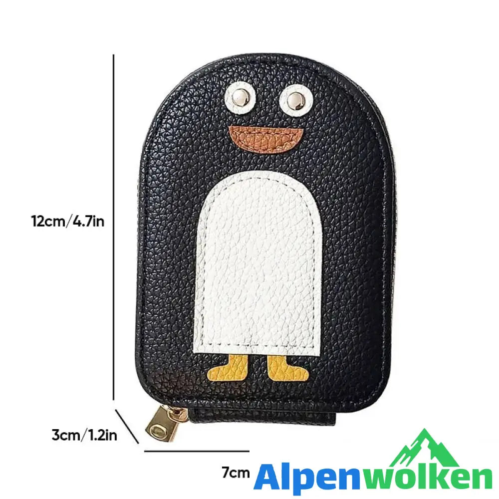 Alpenwolken - Niedliche Pinguine PU Kreditkarte Münze Brieftasche