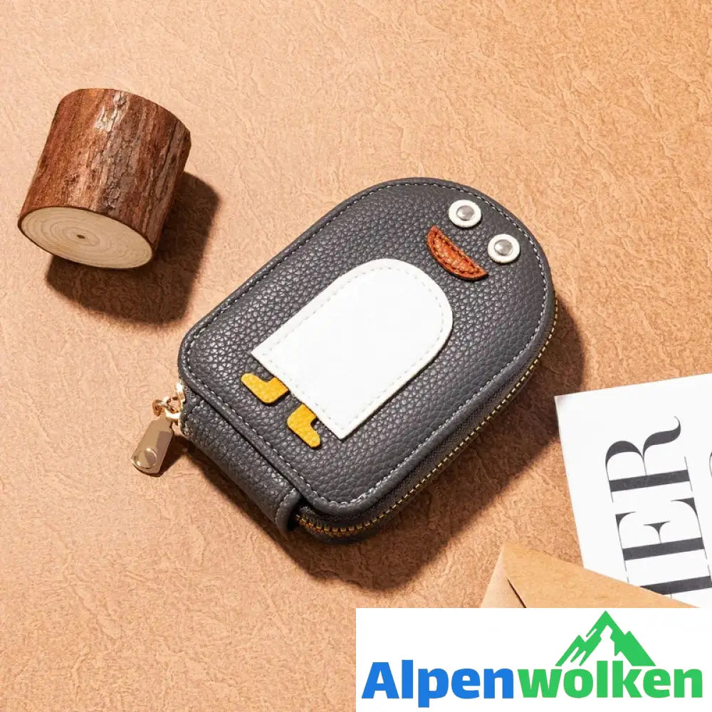 Alpenwolken - Niedliche Pinguine PU Kreditkarte Münze Brieftasche