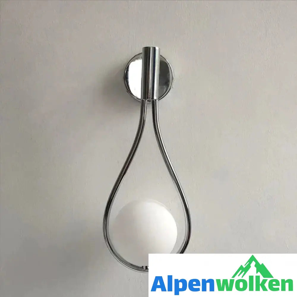 Alpenwolken - Nordic Creative Metall-Wandleuchte Silber