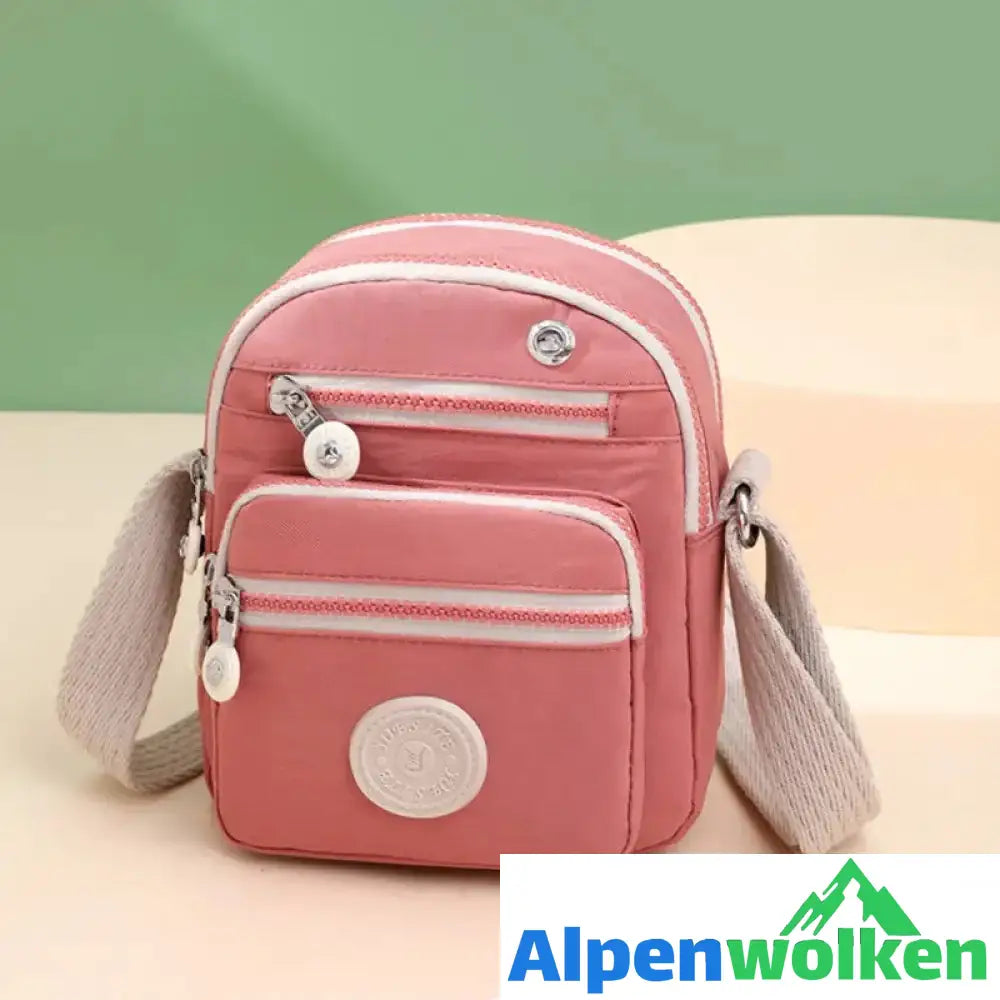 Alpenwolken - Nylon-Umhängegürteltasche für Damen mit mehreren Taschen