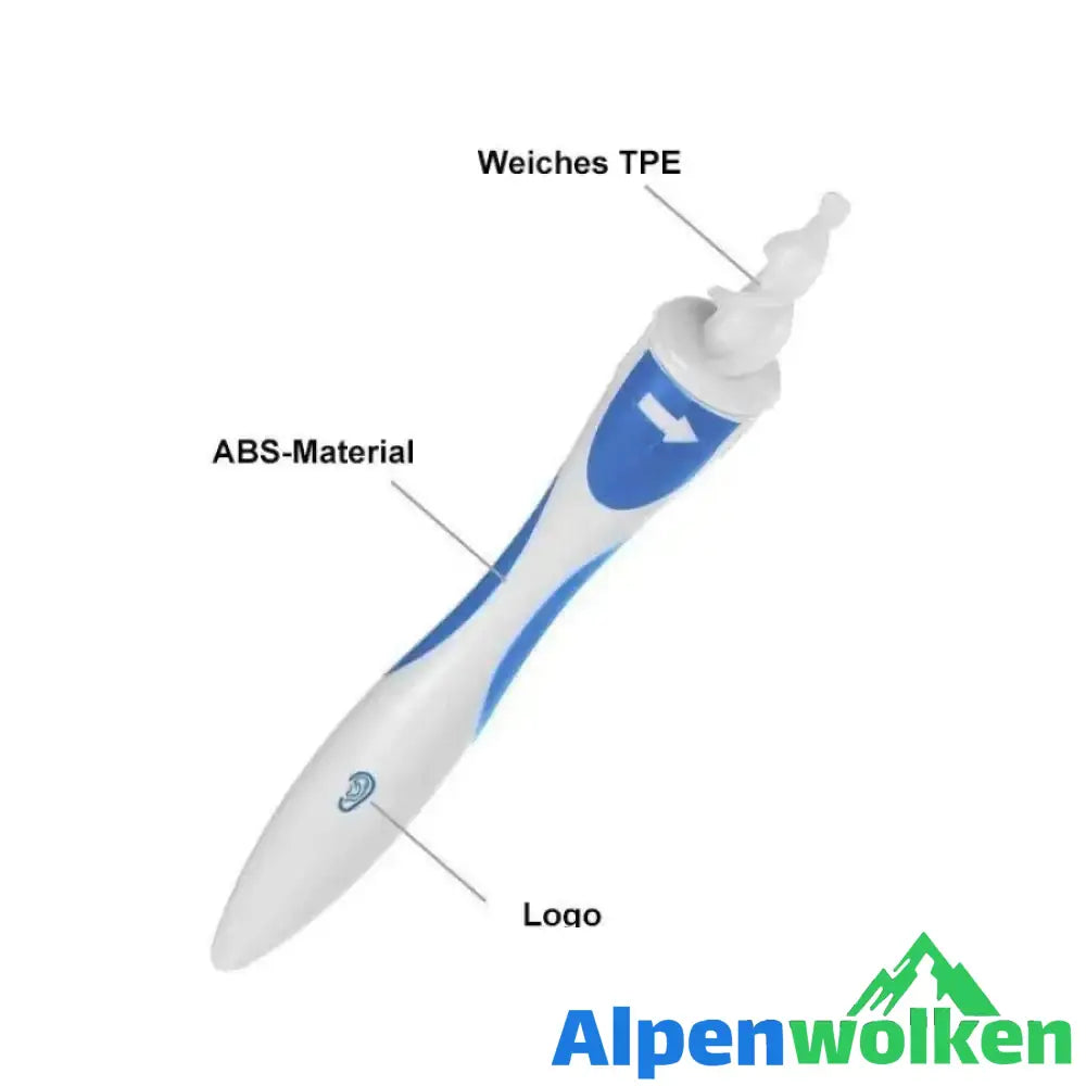 Alpenwolken - Ohrenschmalz Entferner, mit 16 abwaschbaren Ersatzspitzen