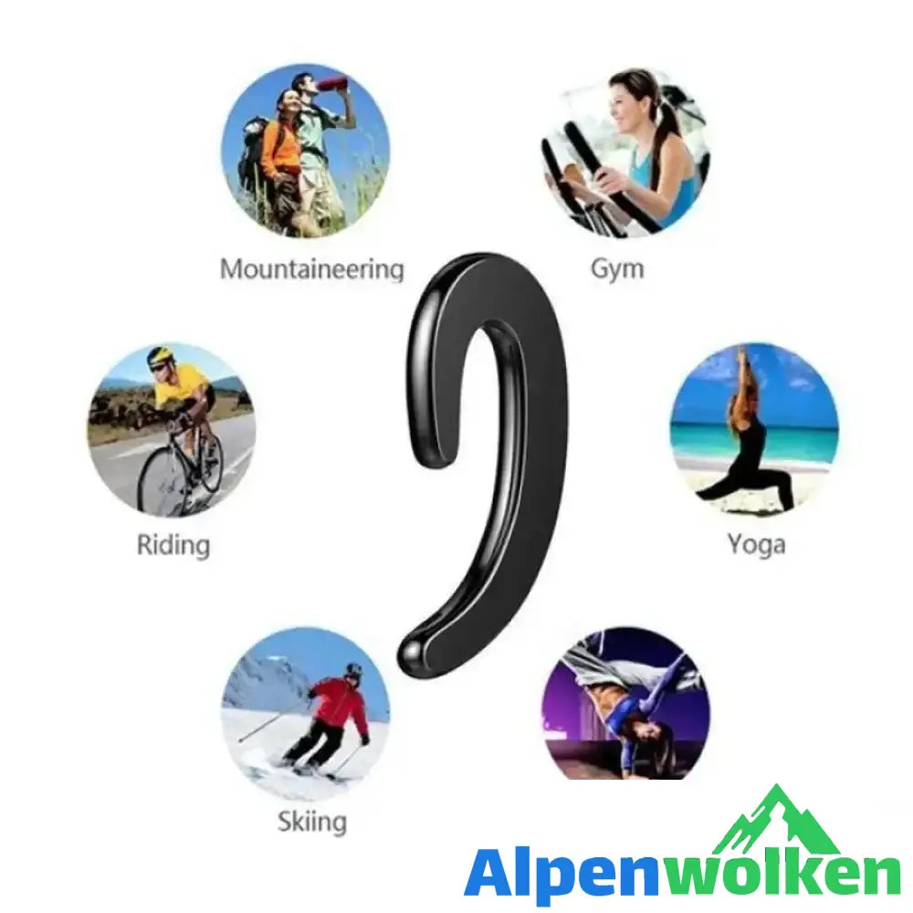 Alpenwolken - Ohrhaken Drahtloser Bluetooth-Kopfhörer