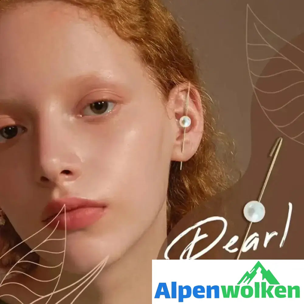 Alpenwolken - Ohrwickel-Raupenhakenohrringe PEARL