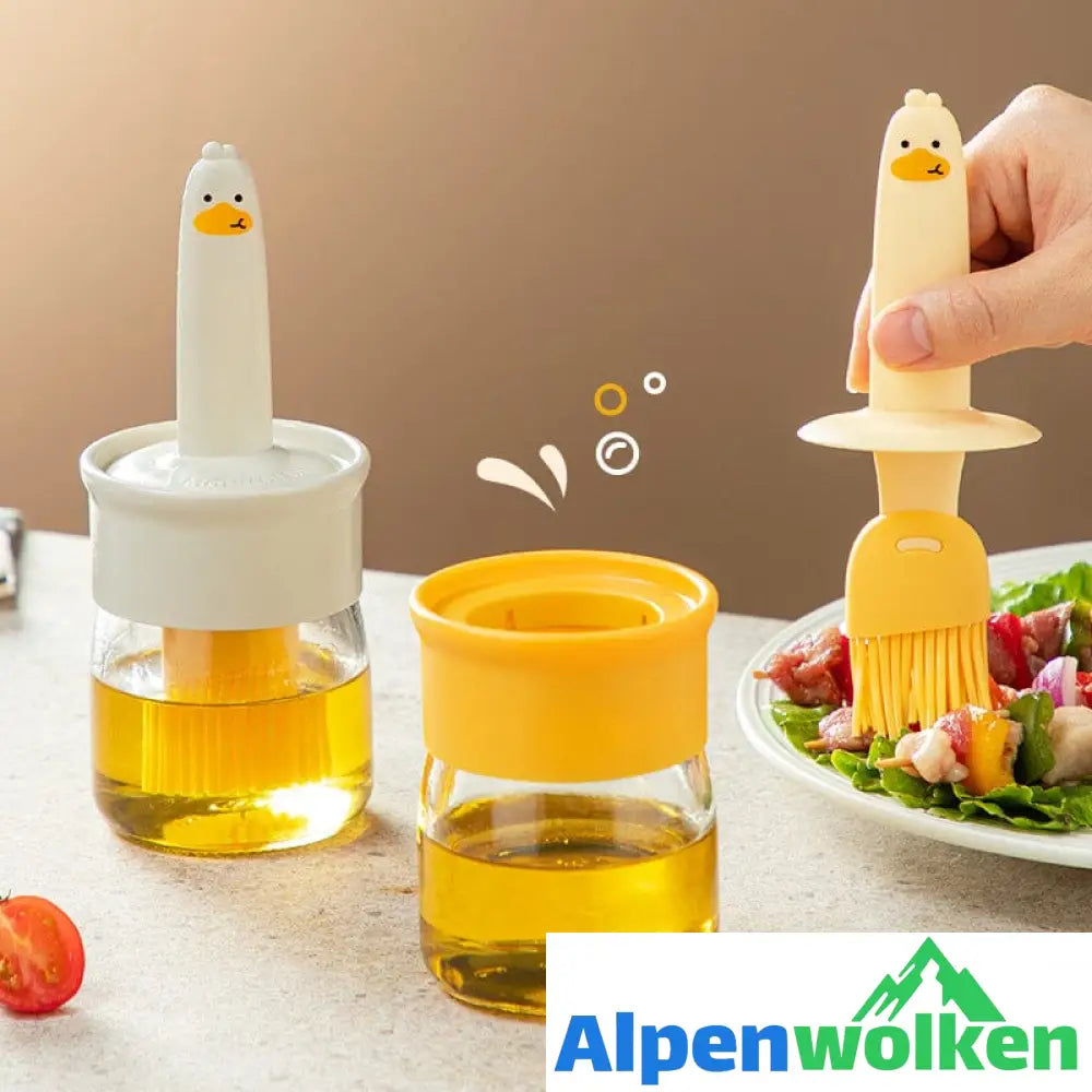 Alpenwolken - Oil Dispenser with Brush for BBQ