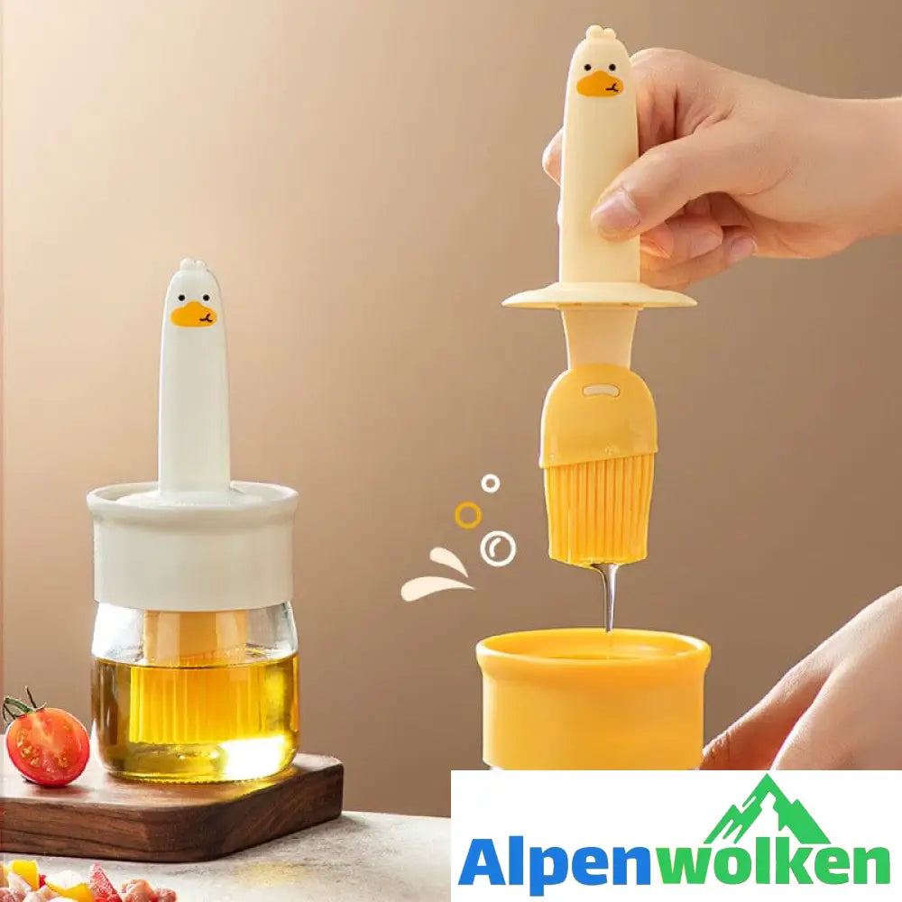 Alpenwolken - Oil Dispenser with Brush for BBQ