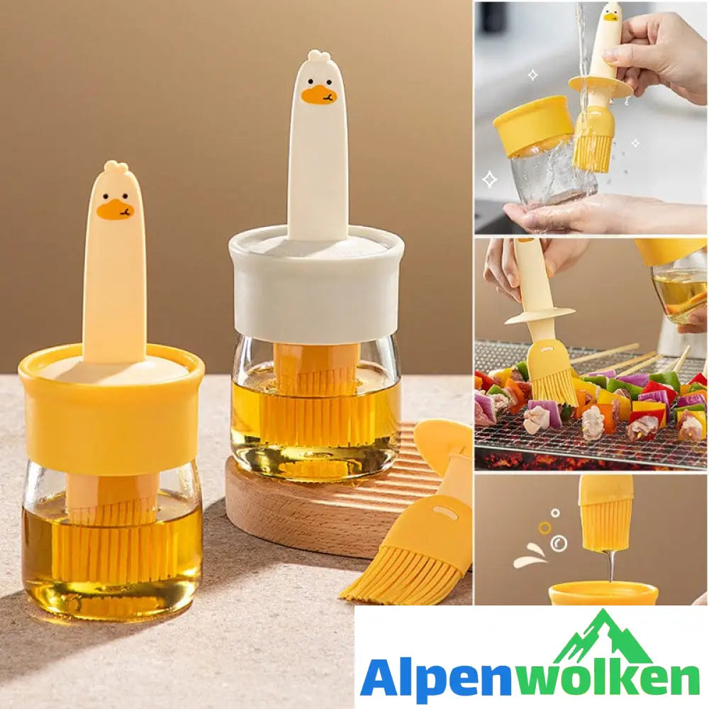 Alpenwolken - Oil Dispenser with Brush for BBQ